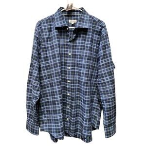 Peter Millar Men's XL Plaid Long Sleeve Button-Up Shirt Multicolor Golf Preppy